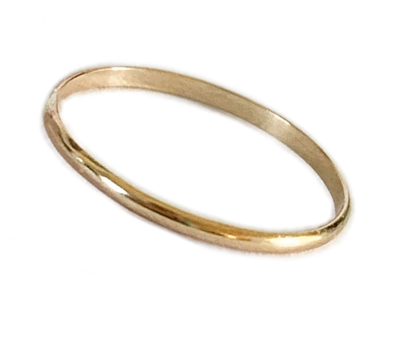 1mm Band Gold Fill Ring