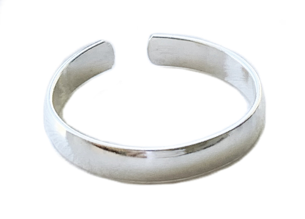 Adjustable Big Toe Ring in Sterling Silver