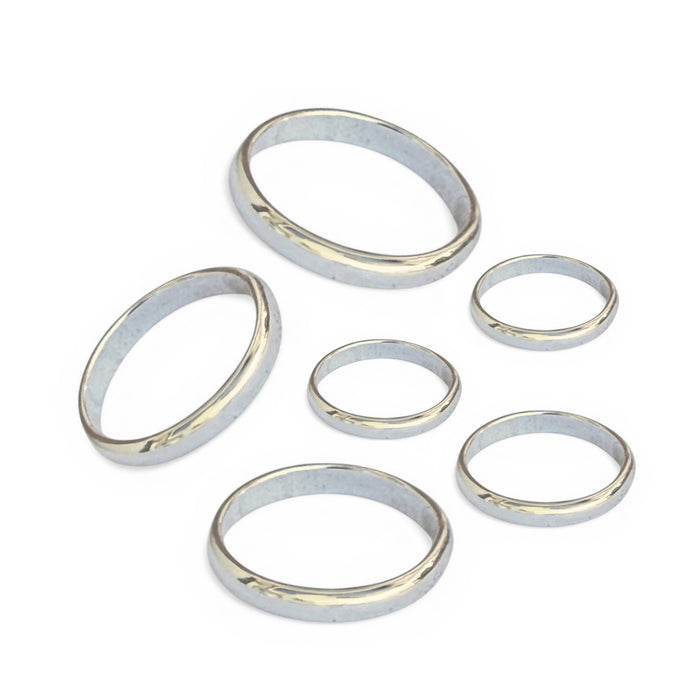 3mm Band Gold Fill or Sterling Pack 12 pcs