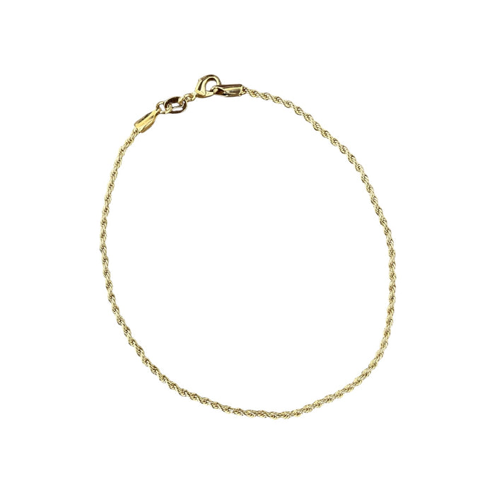 Rope Chain 18K Gold Fill Chain Anklet - 3 Pack