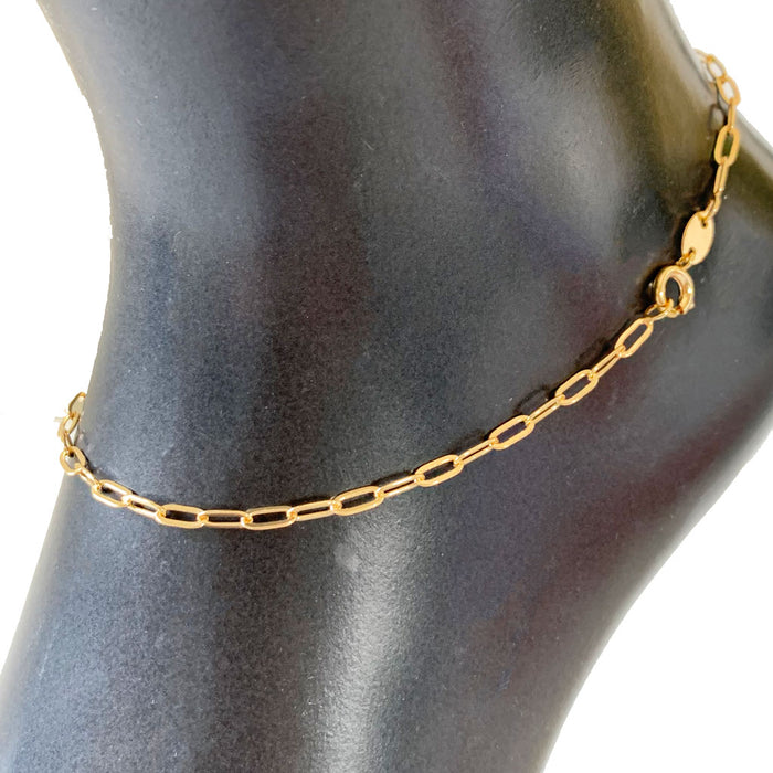 Mini Paper Clip Anklet- 3 Pack
