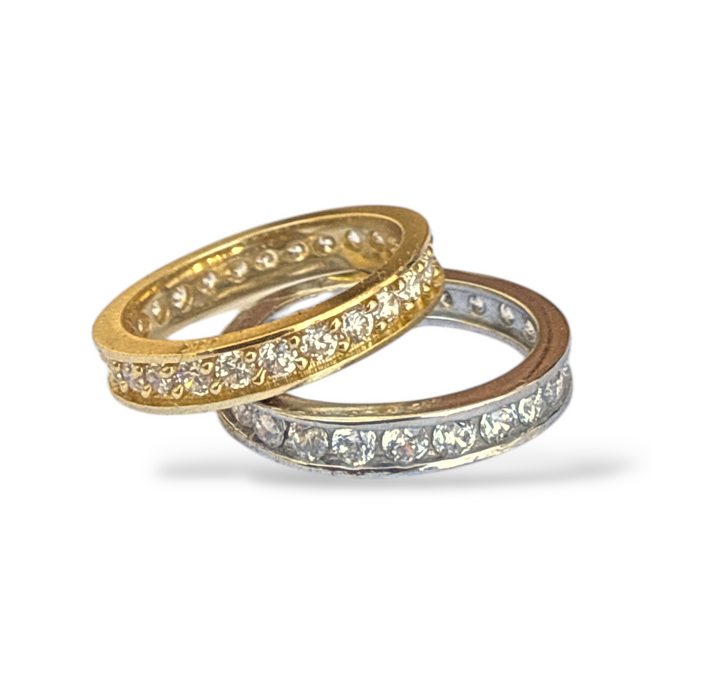 CZ Eternity 14K Toe Ring