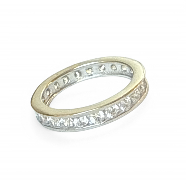CZ Eternity Band Sterling Toe Ring