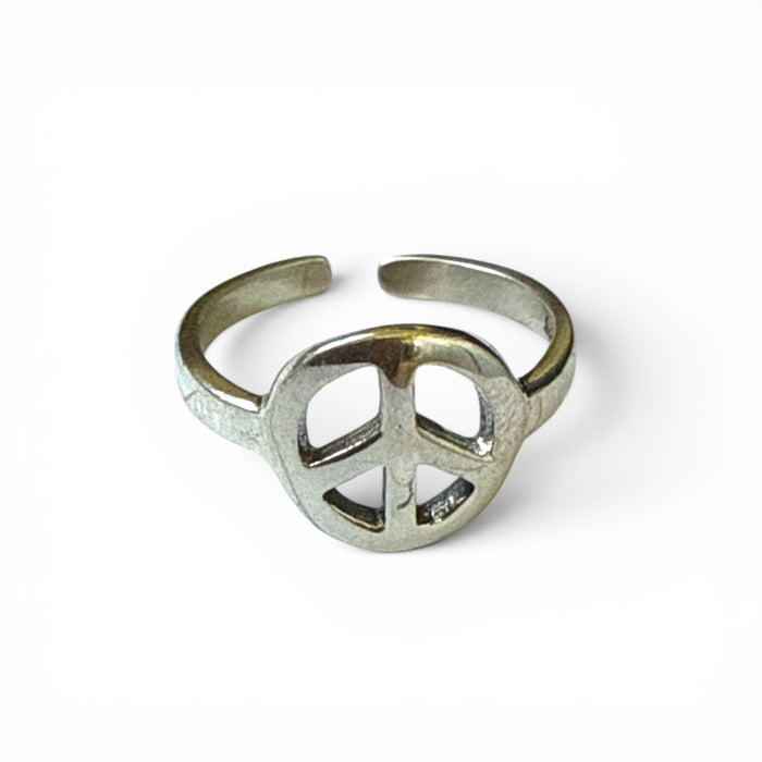 Peace Sign Sterling Adj