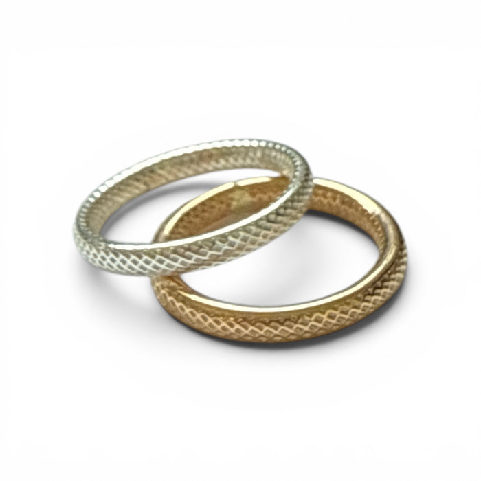 Snake Skin Sterling Toe Ring