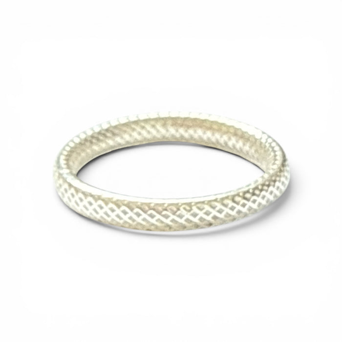 Snake Skin Sterling Toe Ring