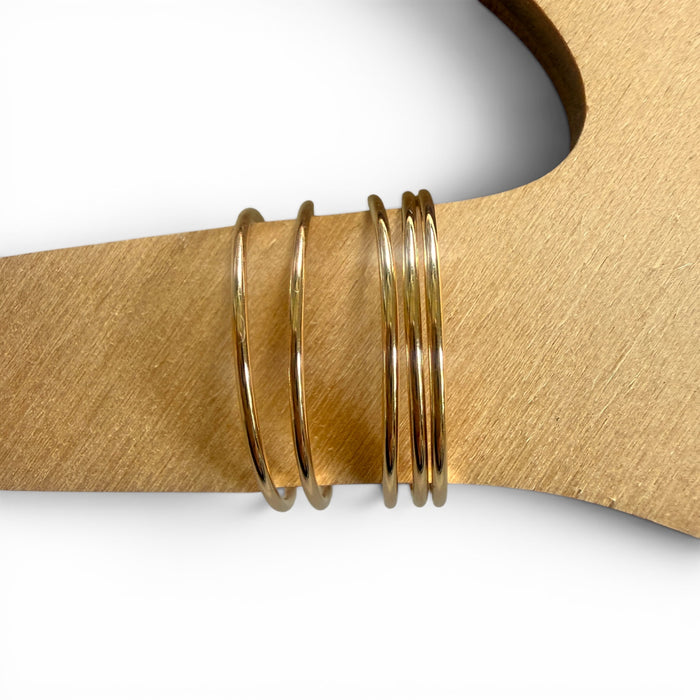 Grab Bag - Five (5) 1mm Skinny Gold Fill Rings - Large Sizes