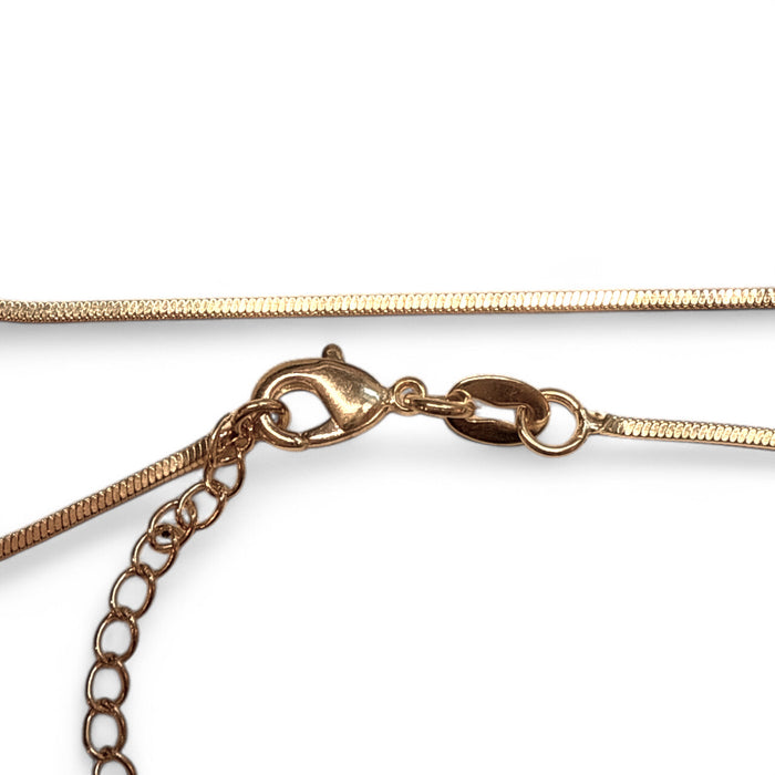 1mm Snake Box 18K Gold Fill Chain Anklet - 3 Pack