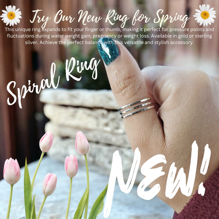 Spiral Ring for Finger or Thumb