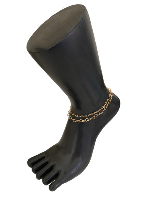 Mini Paper Clip Anklet- 3 Pack