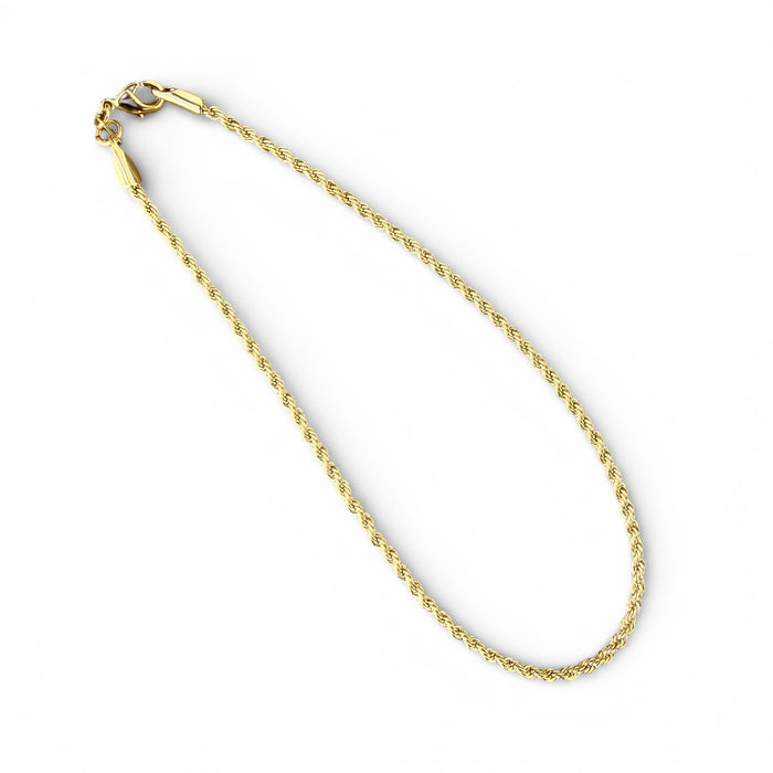 Rope Chain 18K Gold Fill Chain Anklet - 3 Pack