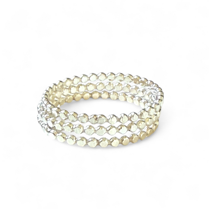 Mini Flat Bee Band Sterling Toe Ring