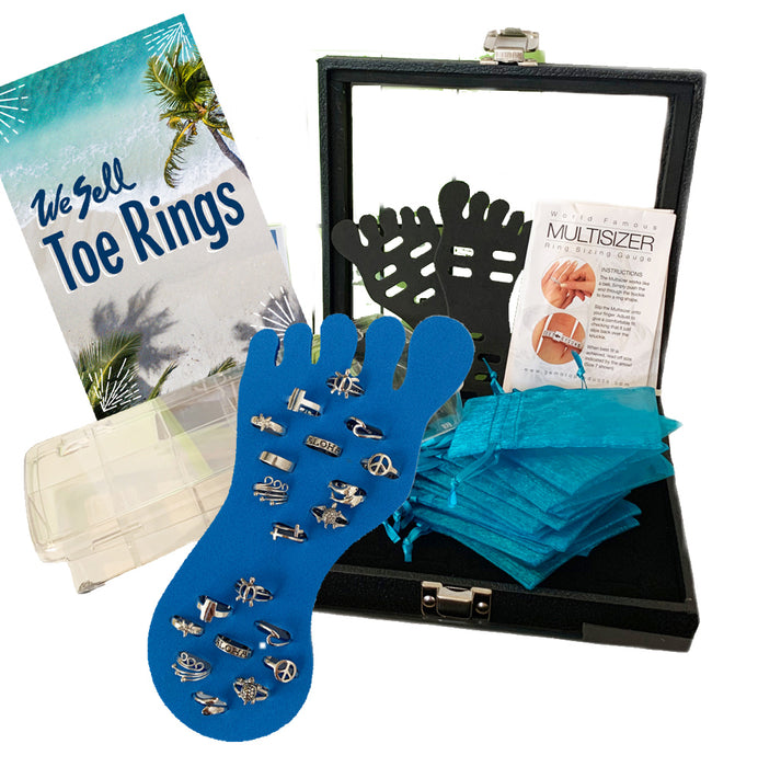 Toe Ring Business Tool Kit for Adjustables + 20 Adjustable Rings