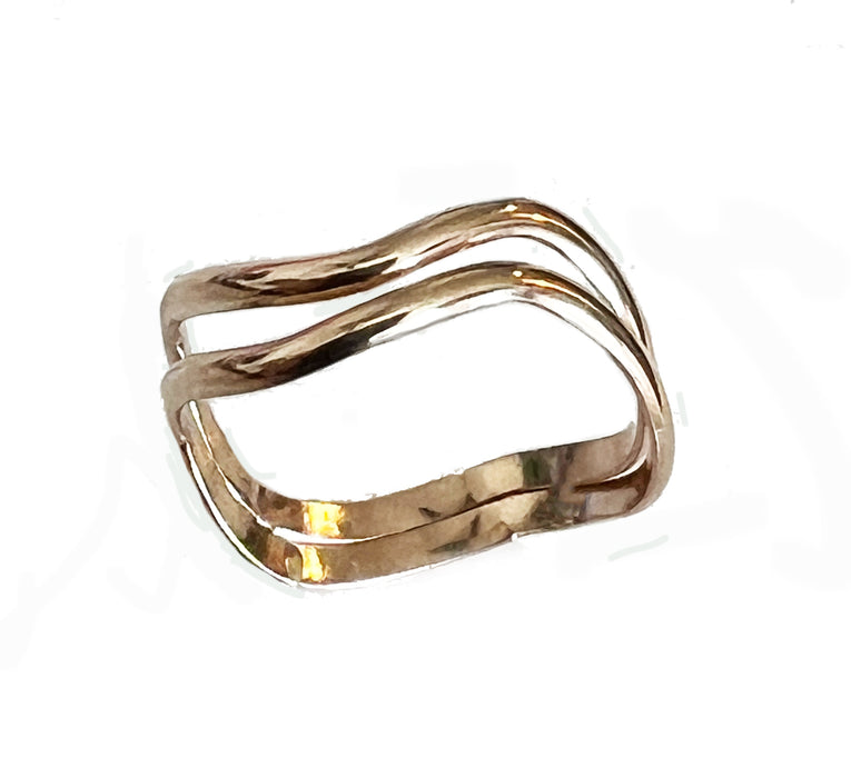 Riptide Gold Toe Ring