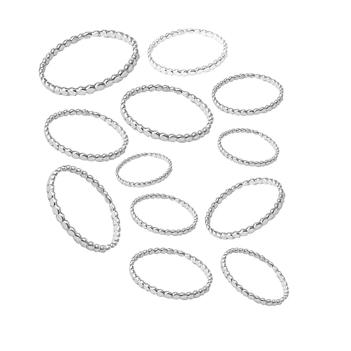 Mini Flat Bee Band Sterling Pack - 10% Off