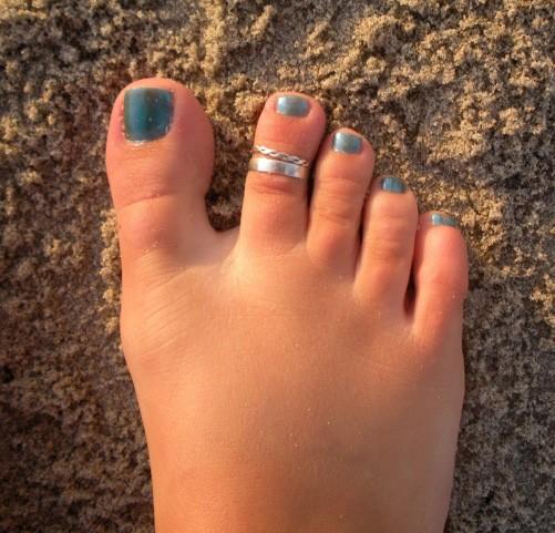 3mm Flat Sterling Toe Ring