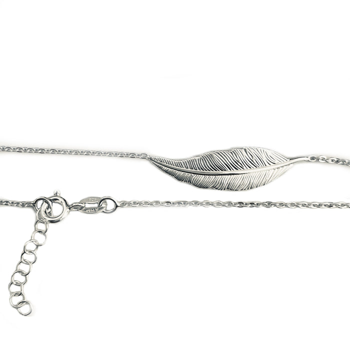 Feather Sterling Anklet - 3 Pack