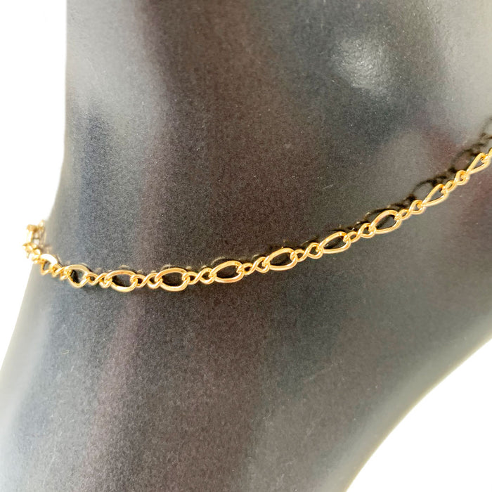 Figure Eight 14k Gold Fill Anklet - 3 Pack