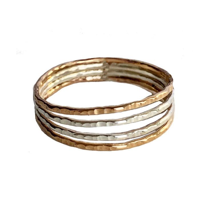 Four Strand Sterling & Gold Fill Toe Ring