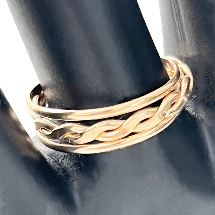 Braid Medium Gold Fill Band