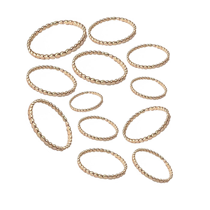 Mini Flat Bee Band Gold Fill Pack - 10% Off